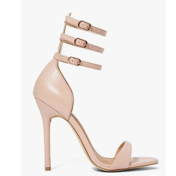Nasty Gal Shoes - Ankle Strap Blush Heel
